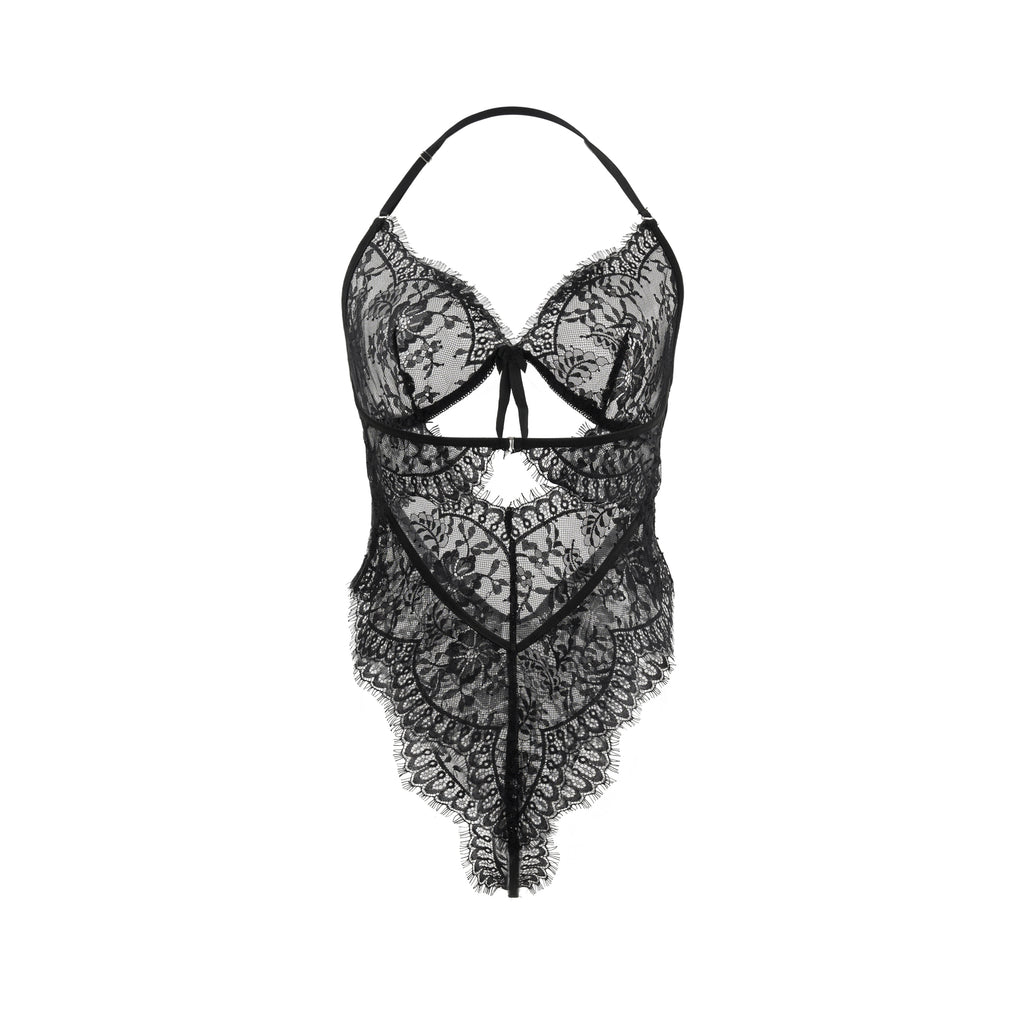 Noir Temptation Lace Bodysuit
