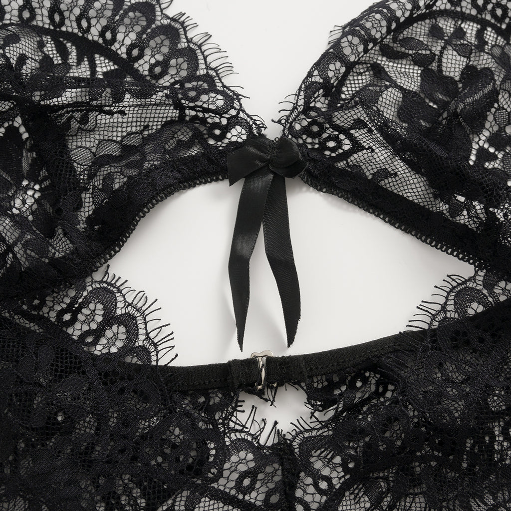 Noir Temptation Lace Bodysuit