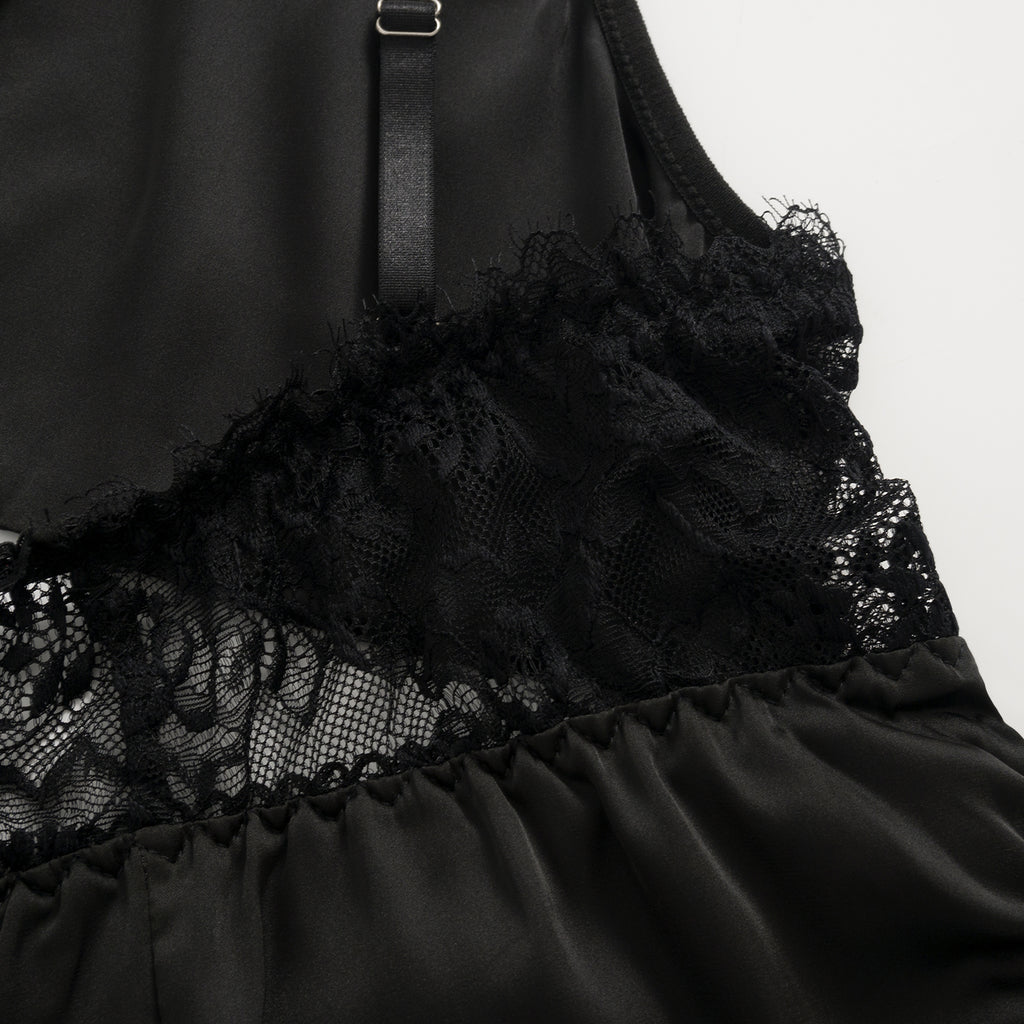 Obsidian Charm Lace Slip