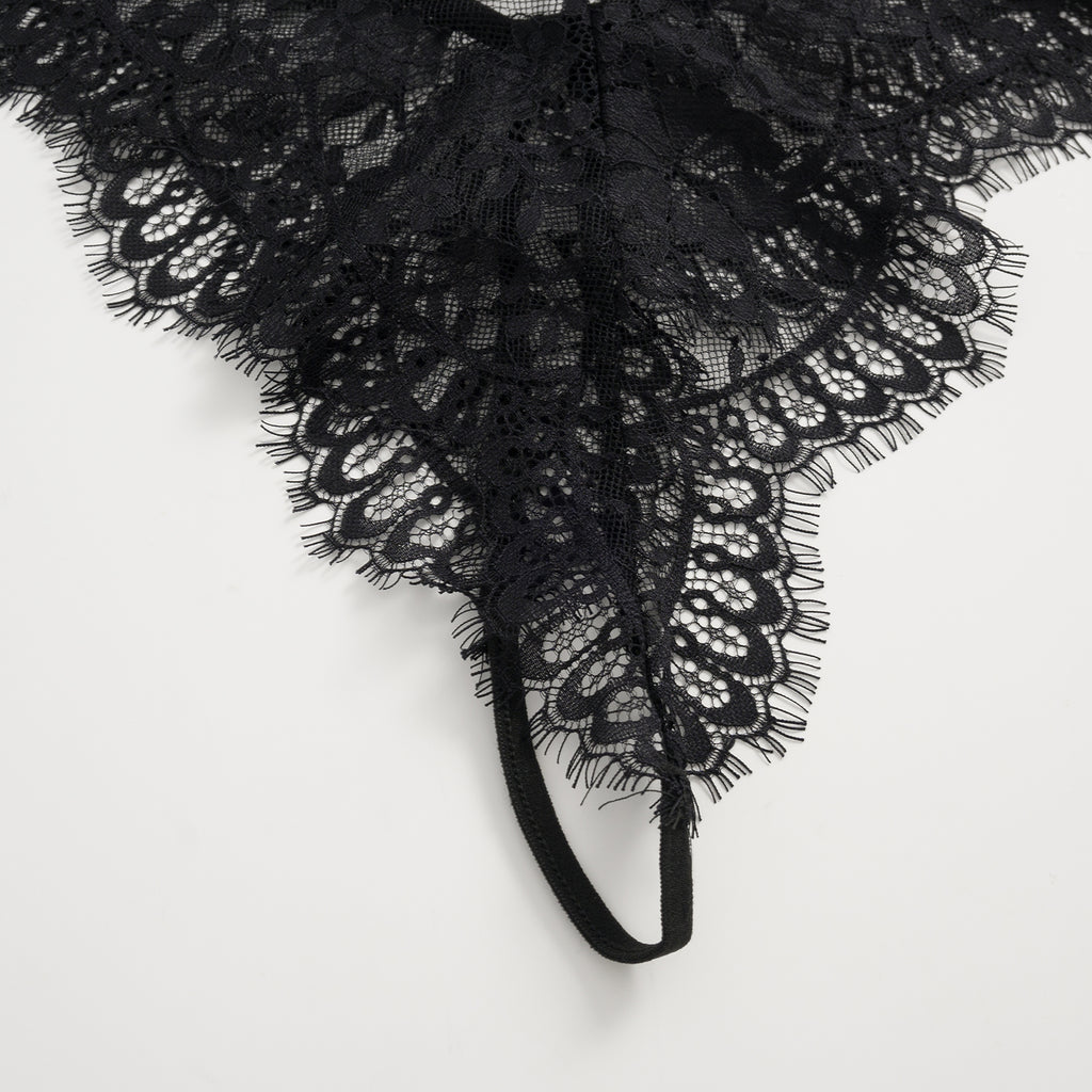 Noir Temptation Lace Bodysuit