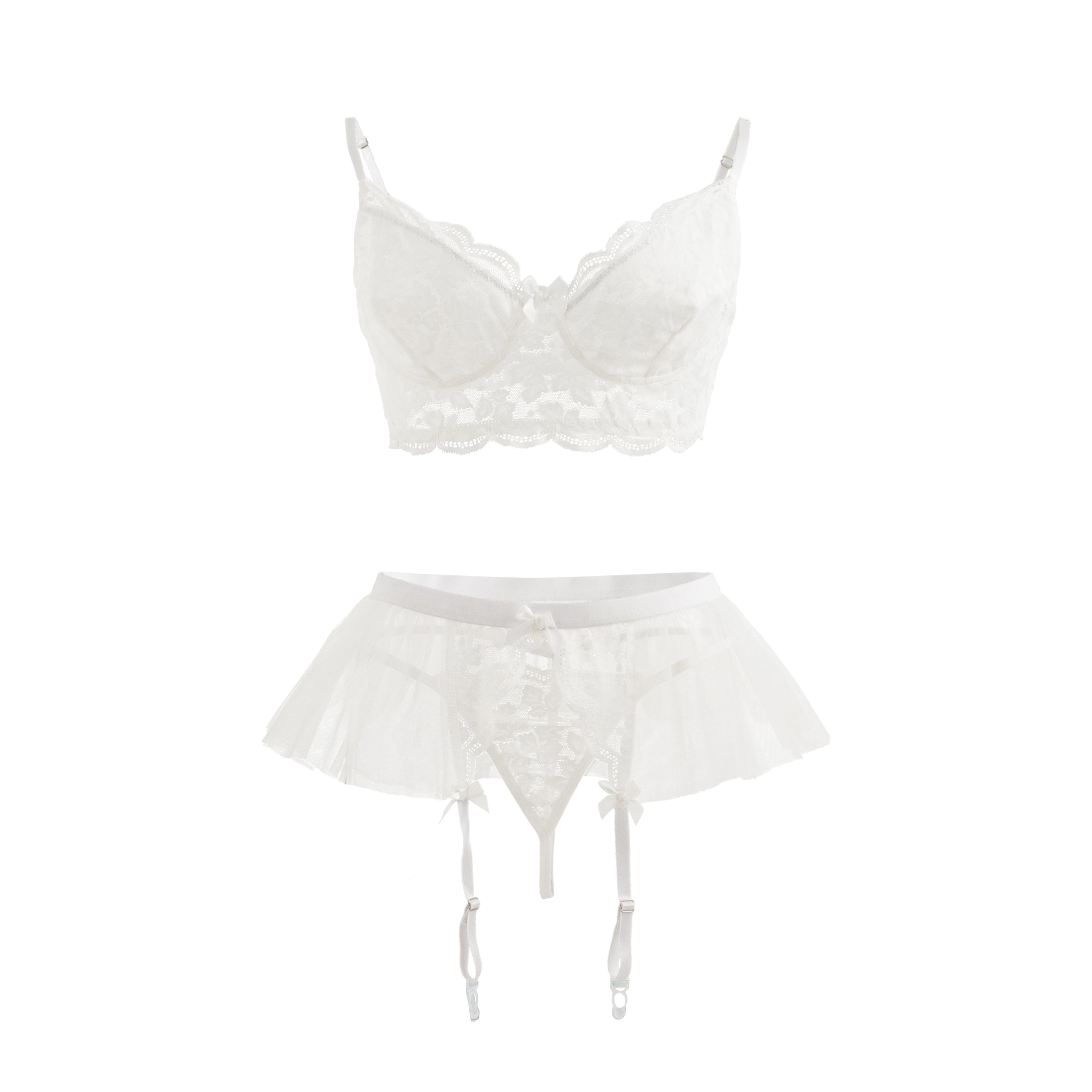 thereal Allure Lace 3-Piece Lingere Set