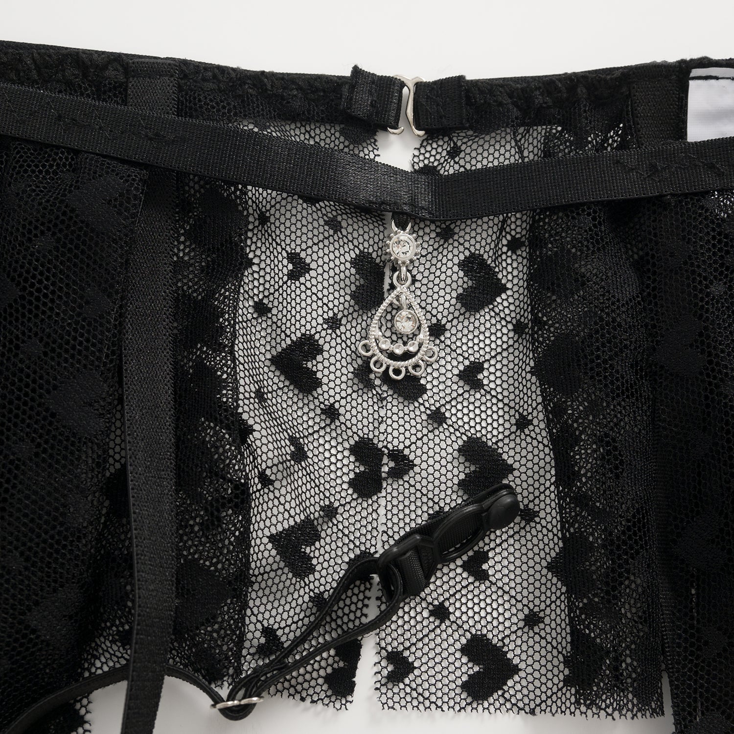 Noir Enchant Garter 3-Piece Lingerie Set