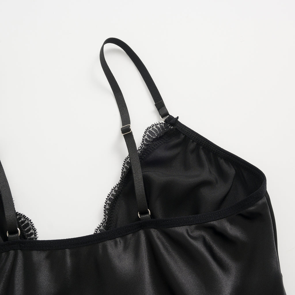 Midnight Desire Satin Gown