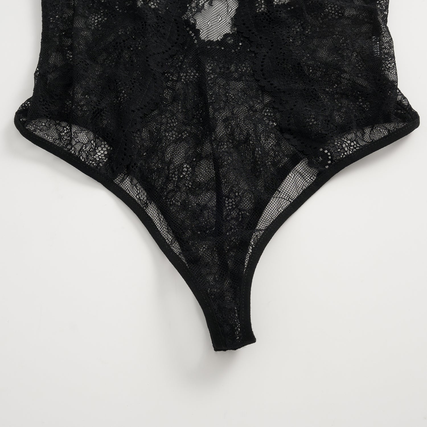 Midnight Whisper Lace Bodysuit Set