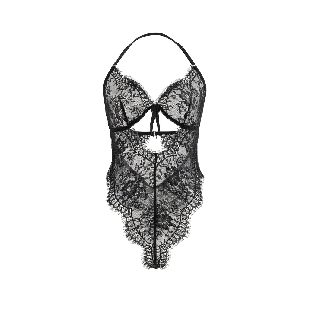 Noir Temptation Lace Bodysuit