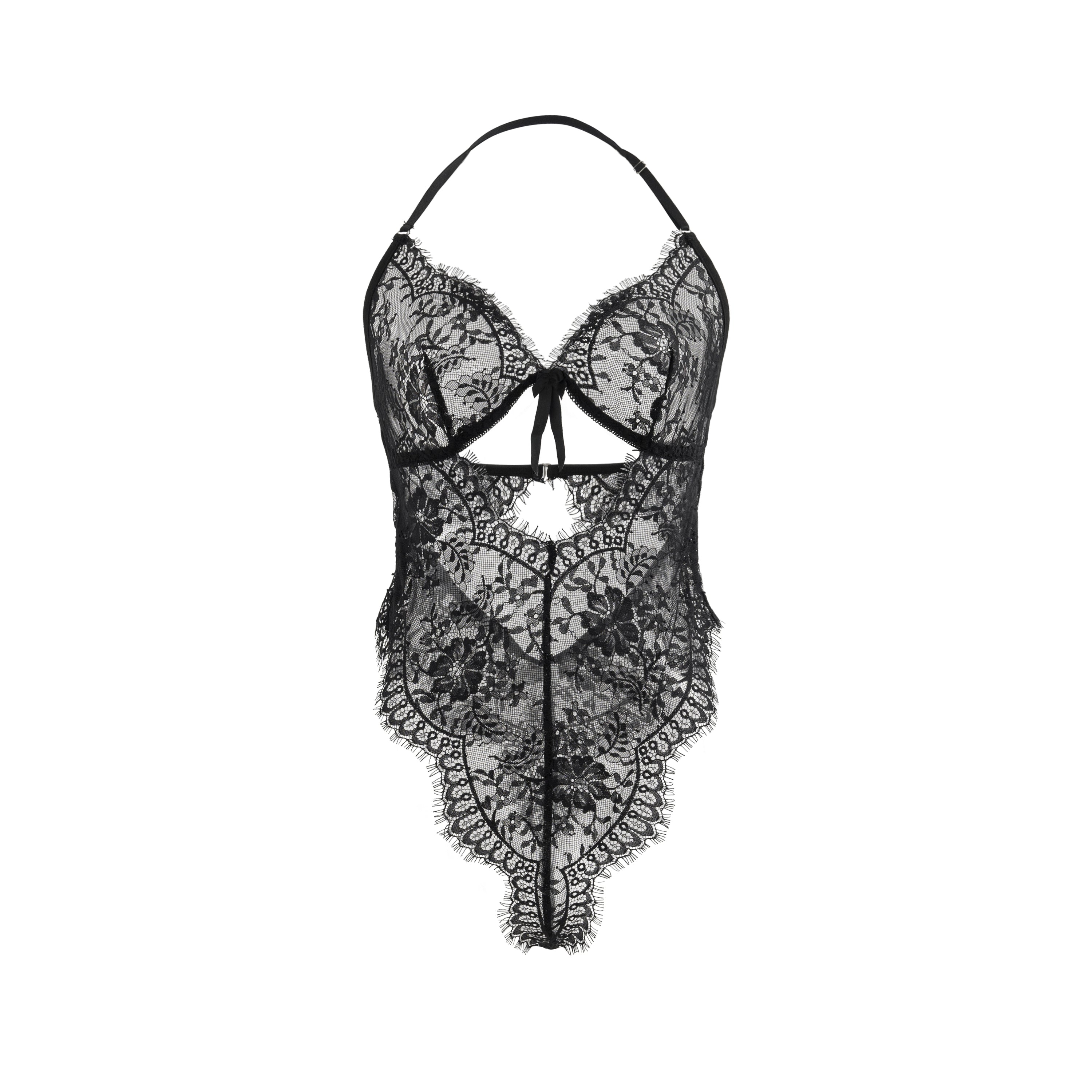 Noir Temptation Lace Bodysuit