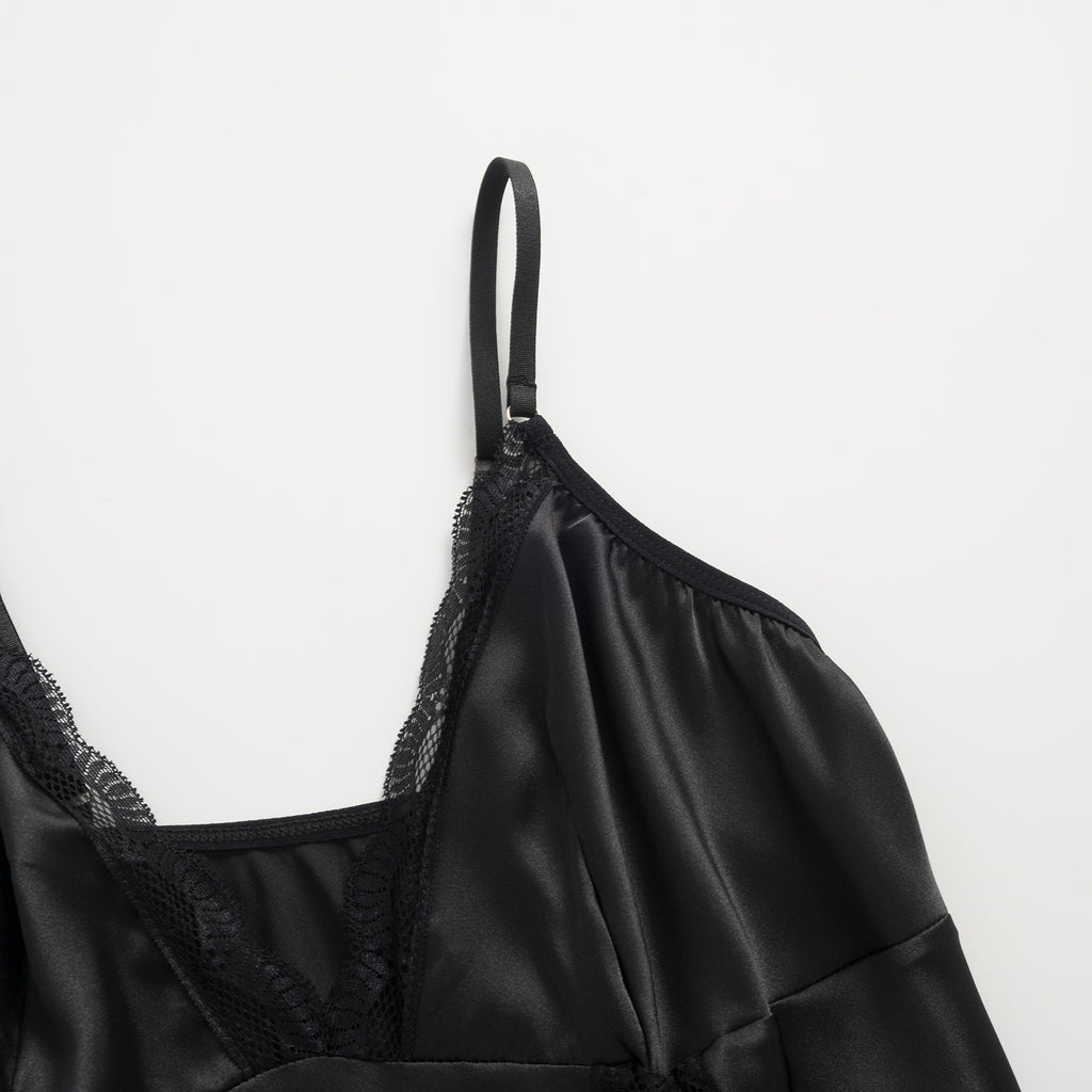 Midnight Desire Satin Gown