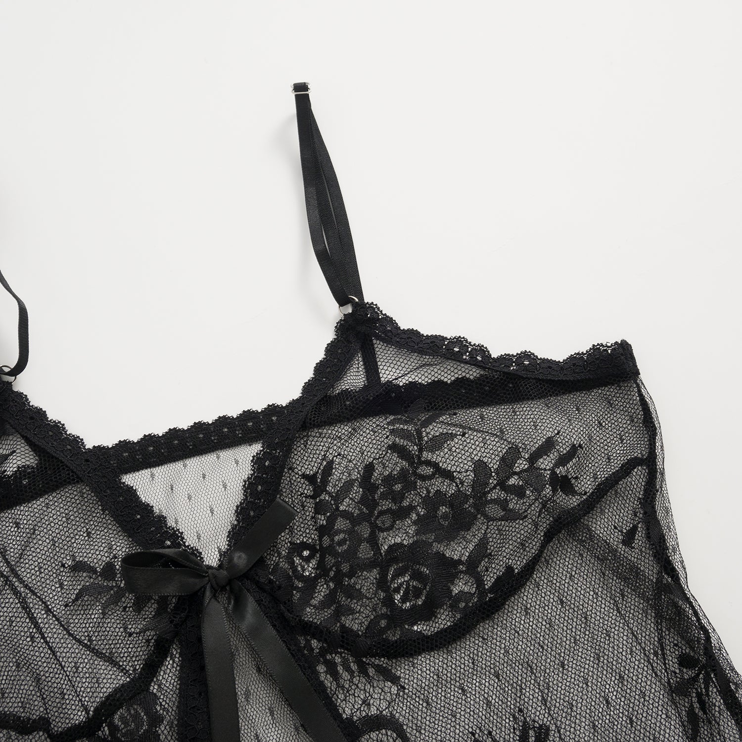 Noir Whisper Lace Slip