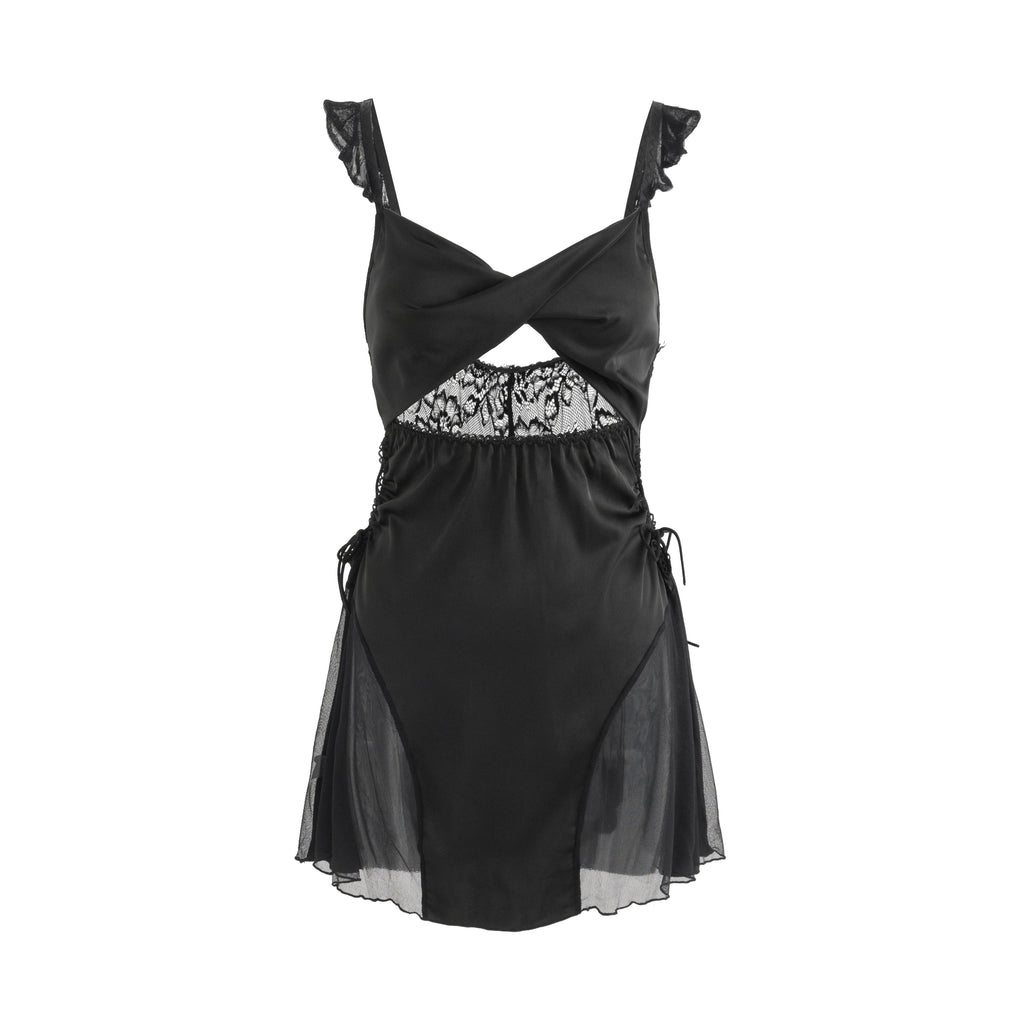 Obsidian Charm Lace Slip