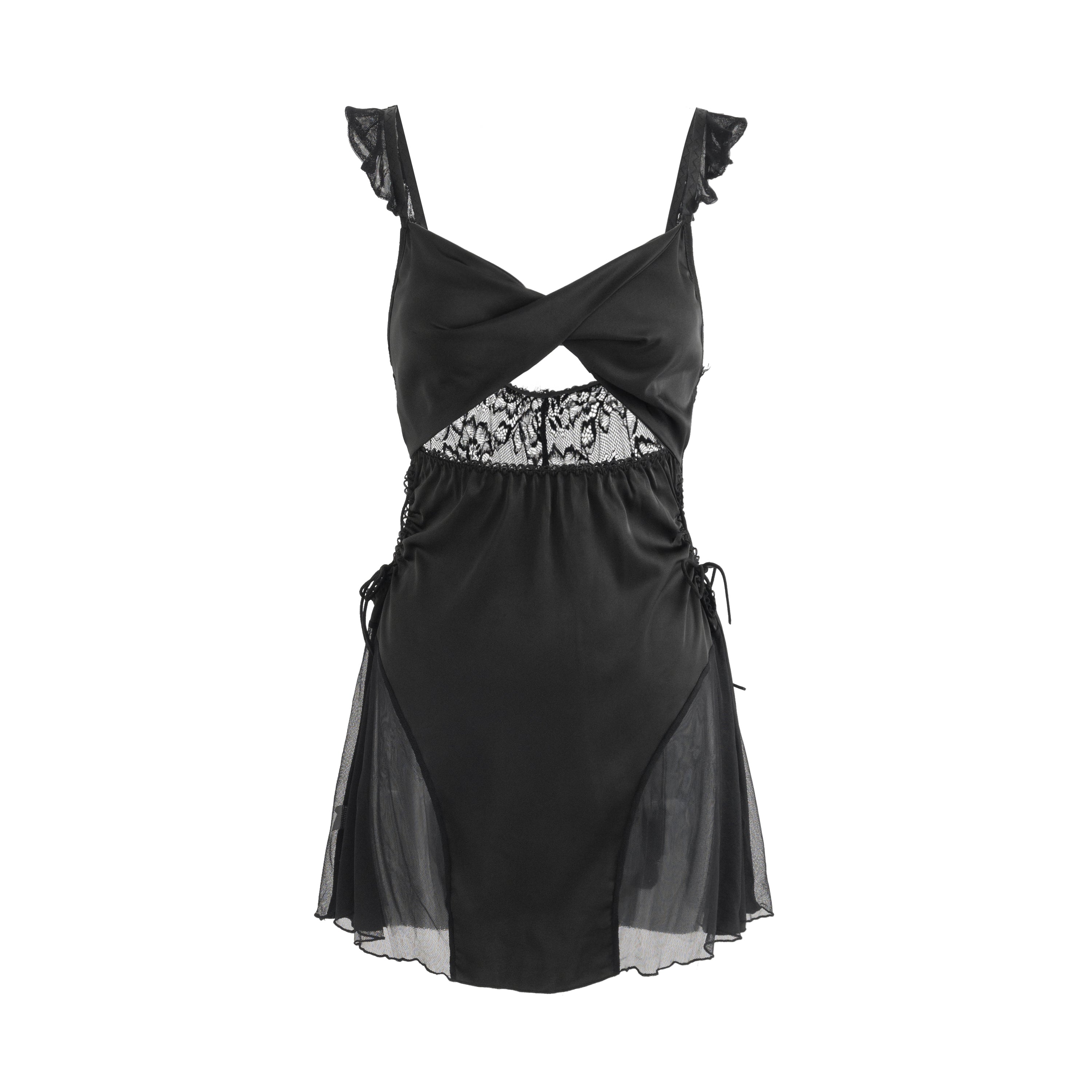 Obsidian Charm Lace Slip