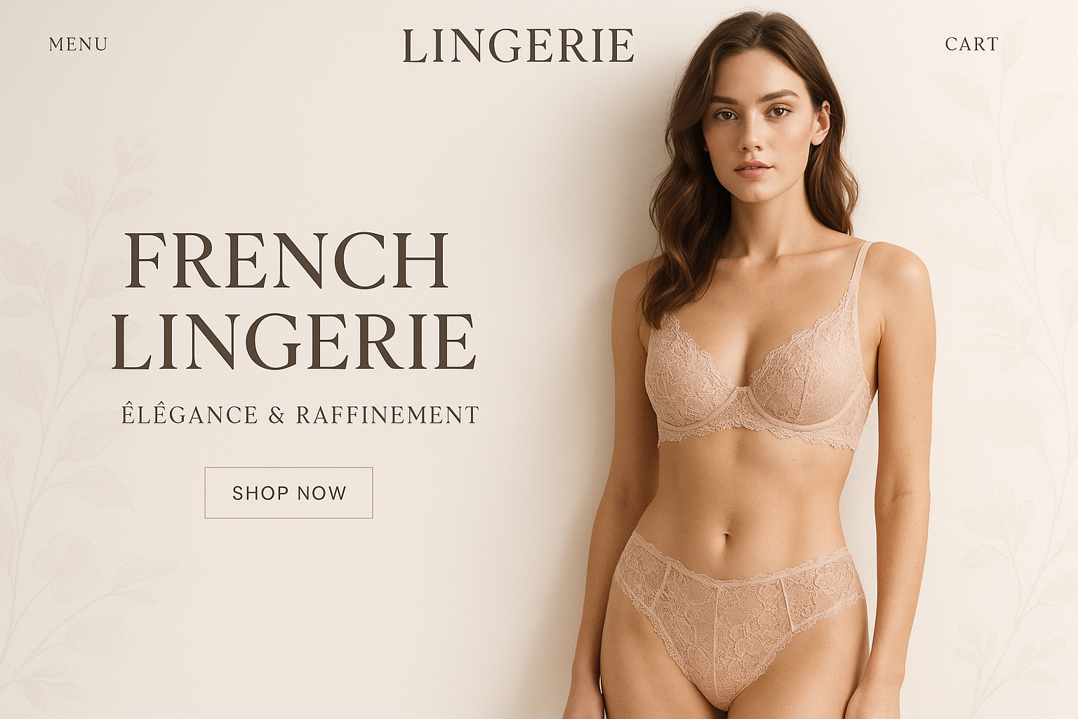 法式情趣内衣网站的首页slide，